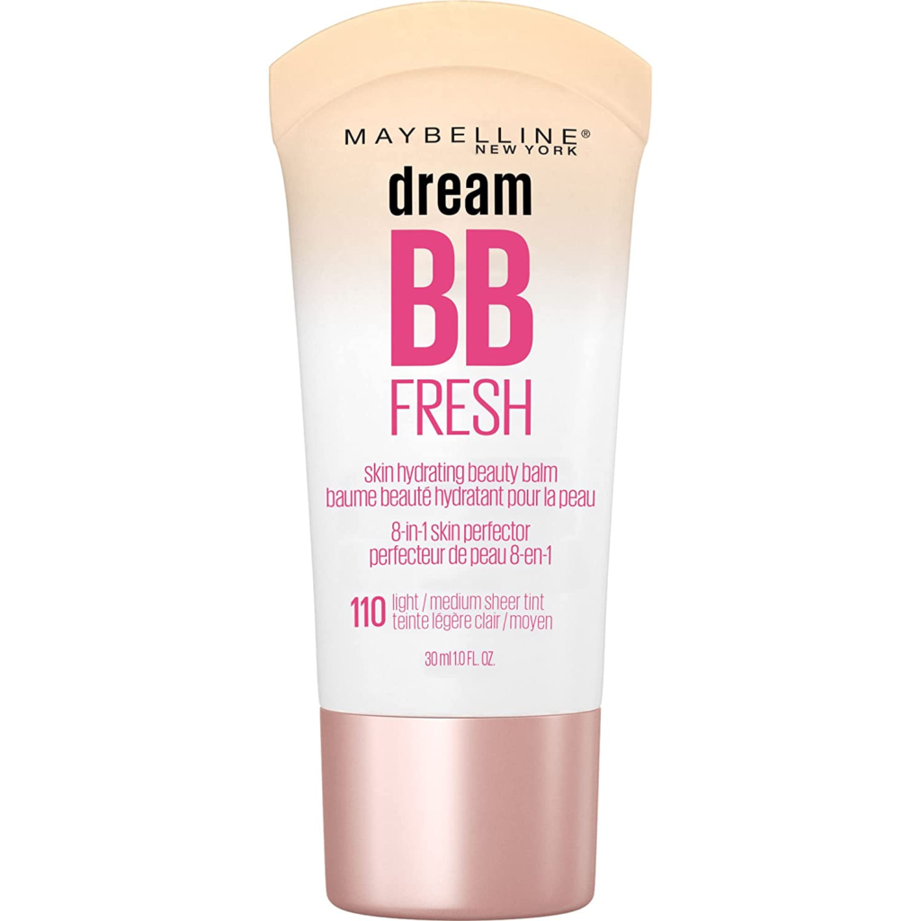 Maybelline DREAM FRESH BB CREAM from Maybelline gives a sheer coverage and natural-looking finish. The formula is light and hydrating. It glides easily on and is applied smoothly onto the skin. It is possible to blend it using your fingers or brushes for more coverage.