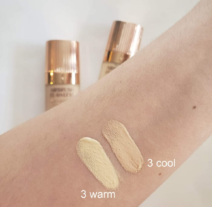 Charlotte Tilbury Airbrush Flawless Foundation Swatches
The Charlotte Tilbury skin matrix is also useful. It aids in determining the range of shades available for any Charlotte Tilbury foundation.
