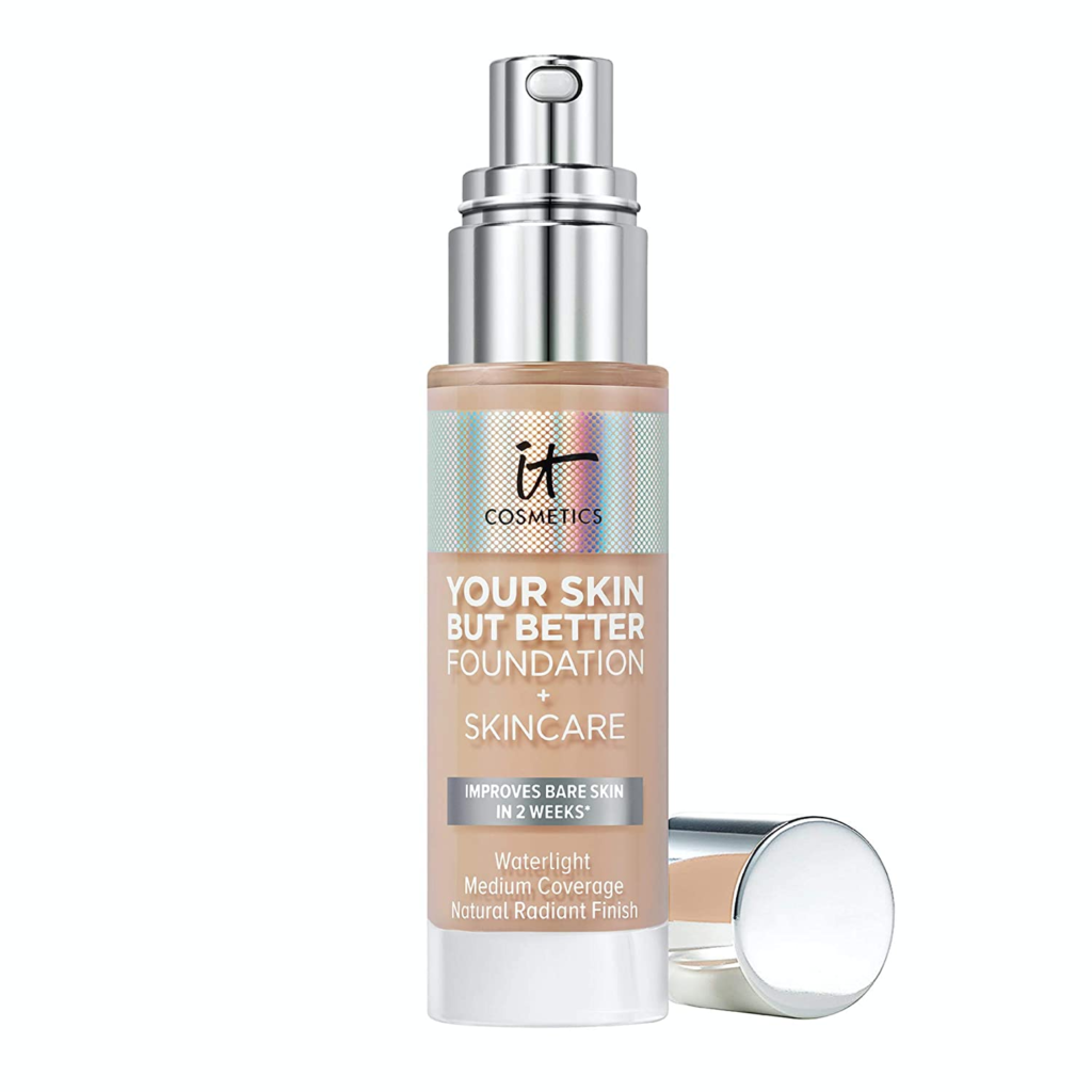 It Cosmetics Your Skin But Better Foundation + Skincare is the perfect foundation for mature skin because it not only provides coverage but also improves the overall health of the skin.