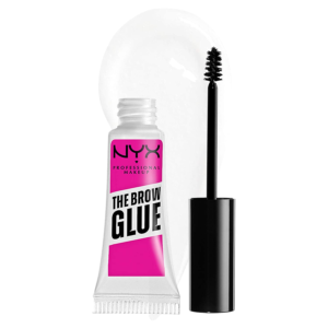 NYX PROFESSIONAL MAKEUP The Brow Glue that gives non sticky and transparent brow glue gives you extra strong, 16 hour extreme hold instantly