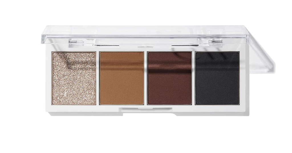 e.l.f Cosmetics Bite Size Eyeshadow Palette in Pumpkin Pie with ultra-pigmented 4-pan shadow palette contains creamy and blendable powder formulas in a mix of matte and shimmer shades to achieve your perfect look