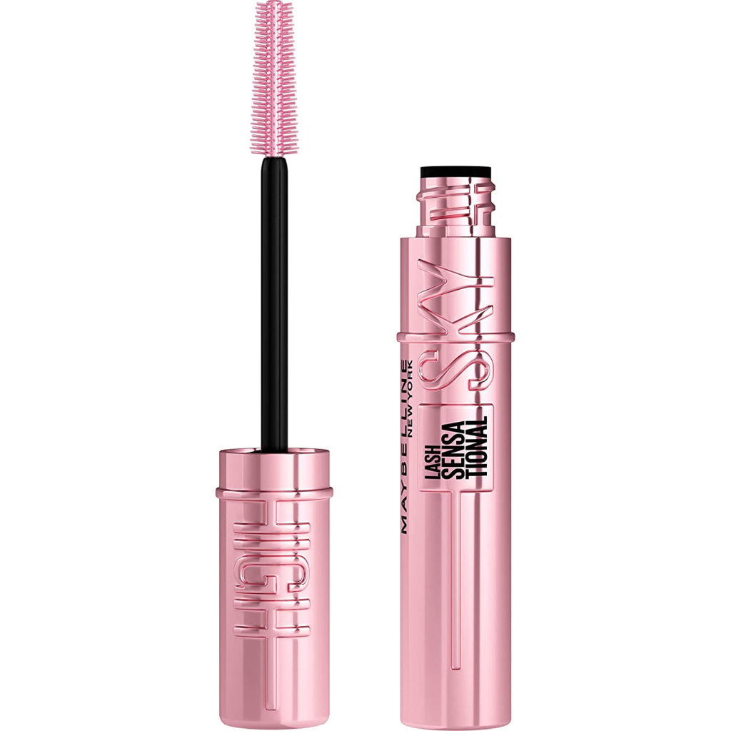 Maybelline New York Lash Sensational Sky High Mascara, Get Sky High lash impact from every angle. This lengthening and volumizing mascara formula is infused with bamboo extract and fibers for long, full lashes that never get weighed down