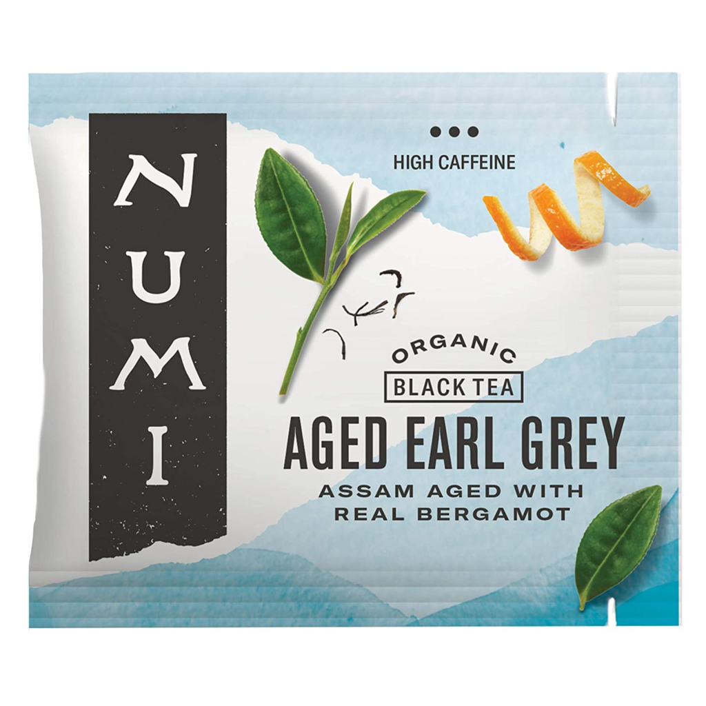 Numi Organic Tea Aged Earl Grey can be used as cold eyes tea bag