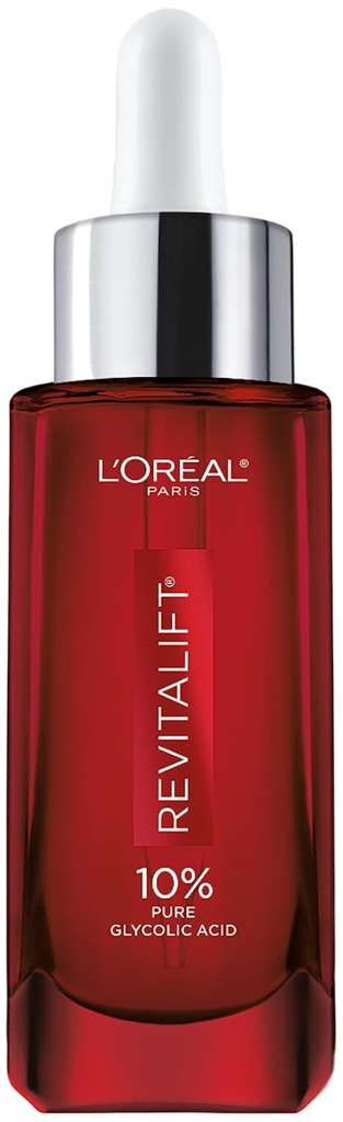 L'Oreal Paris Revitalift 10% Pure Glycolic Acid Face Serum is its powerful 10% pure glycolic acid formulation. I noticed a visible improvement in my skin's texture and tone after just a few uses.