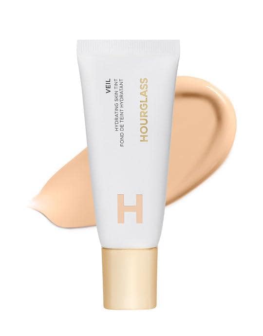 Hourglass Veil Hydrating Skin Tint: a 2023 Best of Beauty winner, delivering an airbrushed finish with light, breathable coverage and nourishing ingredients for a natural glow. 