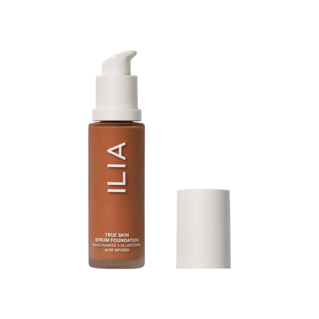 ILIA's True Skin Serum Foundations for mature skin makeup -a skincare-makeup marvel with a nutrient-rich blend for a flawless, Airbrushed Finish.