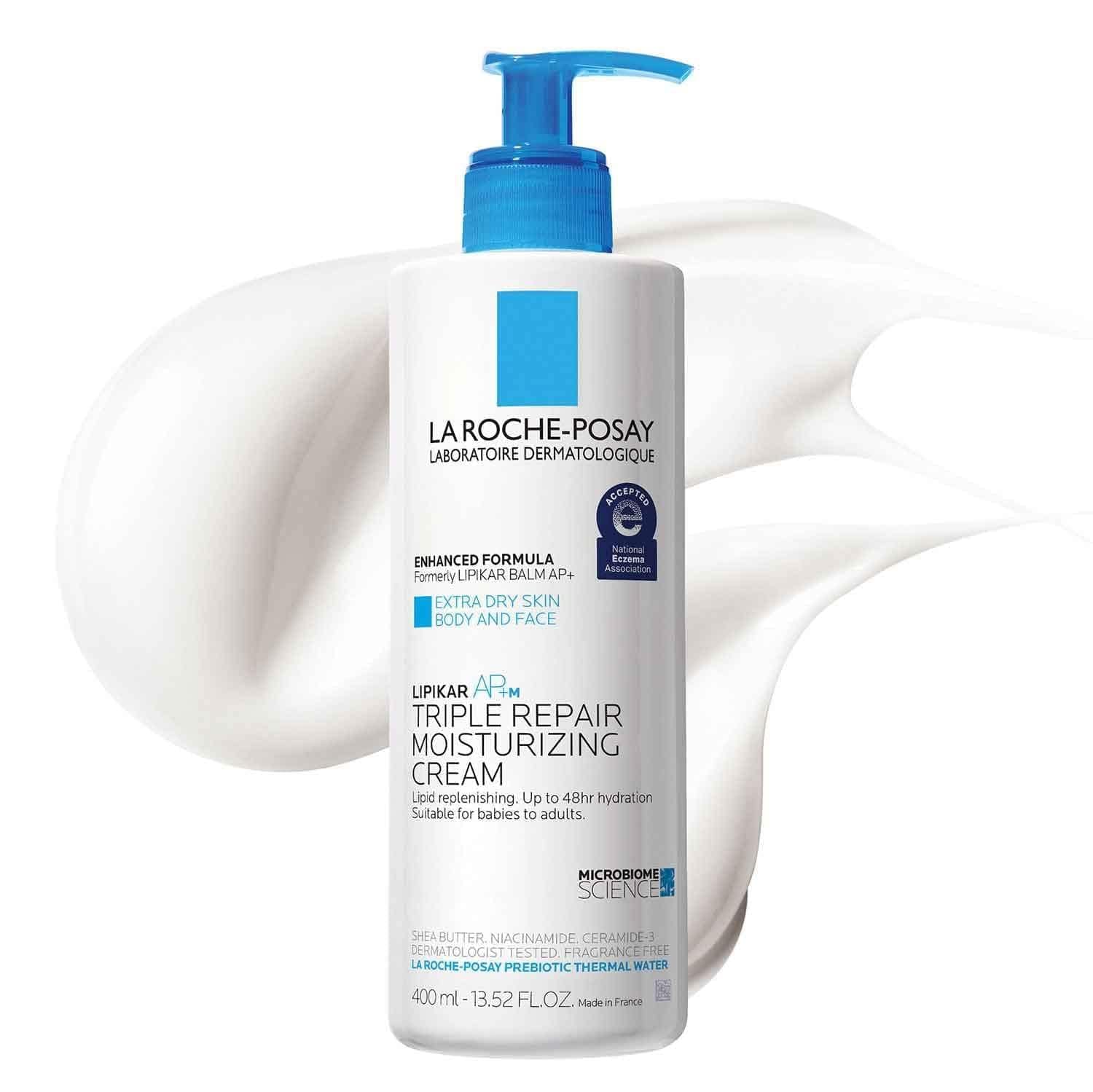 a body cream for enduring nightly hydration, La Roche-Posay's Lipikar Balm, hailed by dermatologists, including Dr. Ranella Hirsch, boasts a gentle yet potent formula for combating dry skin with lasting moisturization.