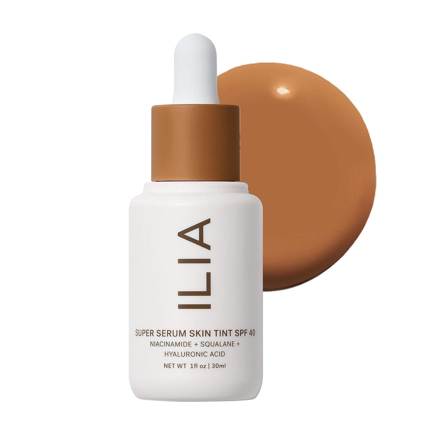 Loving Ilia's Super Serum Skin Tint for the glazed doughnut look-an essential for a comfortable, long-lasting glow. Its hydrating dewy finish, enriched with natural ingredients, hyaluronic acid, and SPF 40, strikes the perfect balance with a touch of setting powder. 