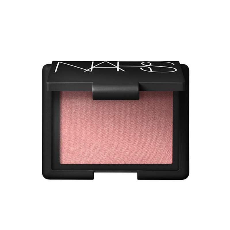 Indulging in Blush Bliss with Nars Orgasm-a best-seller known for its universally flattering rosy pink hue and subtle golden shimmer.