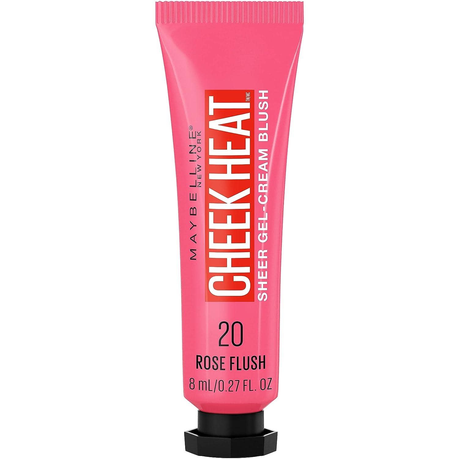 Maybelline's Cheek Heat Gel-Cream Blush, my budget-friendly go-to, charms with its lightweight texture for an effortlessly applied, natural-looking flush with a dewy finish.