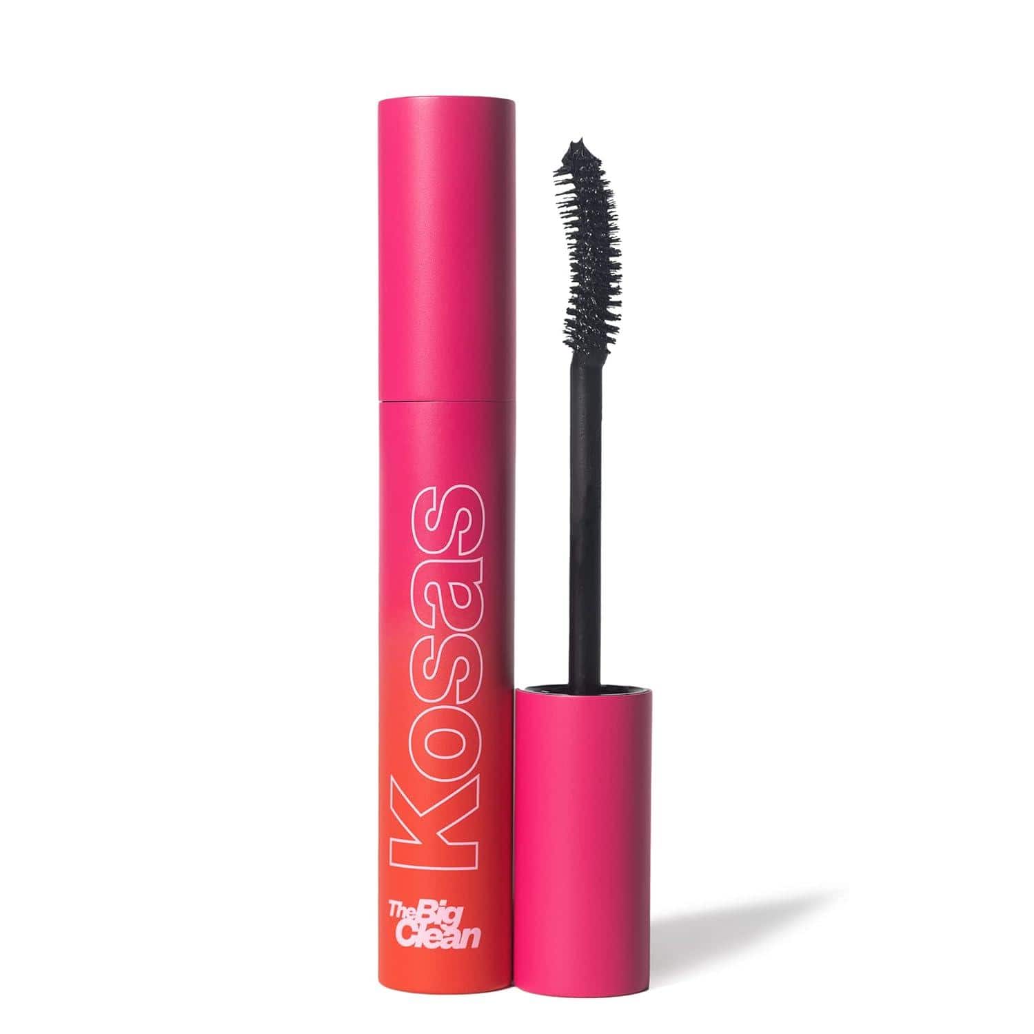 Embracing clean beauty, Kosas impresses with a volumizing mascara formula tested by ophthalmologists, delivering full and fluffy lashes through lash-boosting peptides, castor oil, and panthenol.