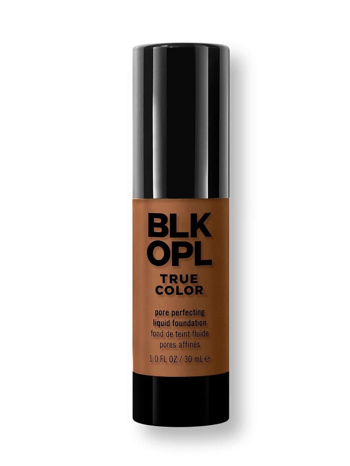 Blk/Opl True Color Liquid Foundation-a budget-friendly marvel ending the struggle for deep skin tones, offering lightweight, texture-improving coverage without settling or clinging. 