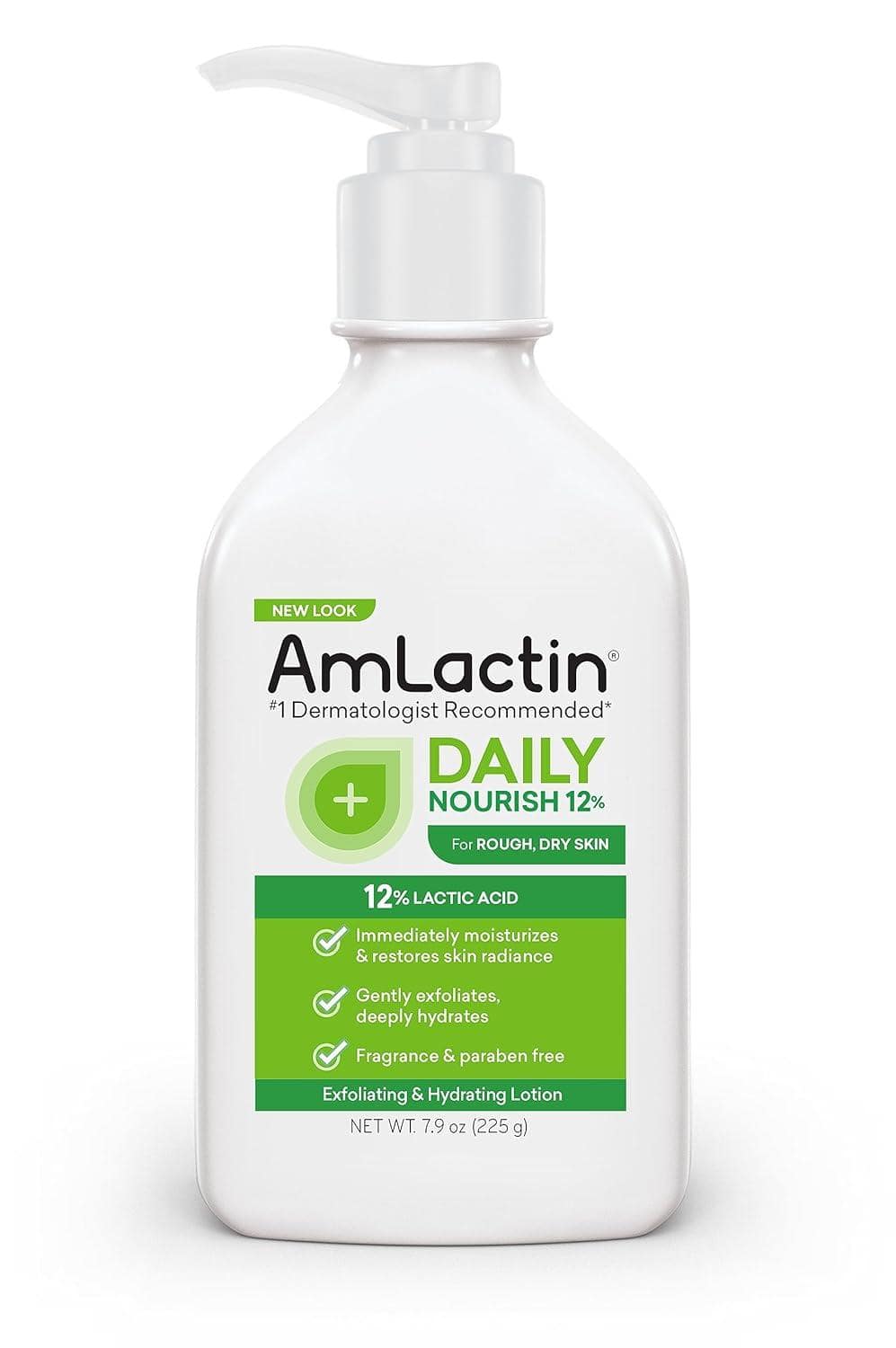 AmLactin's Daily Moisturizing Body Lotion, infused with lactic acid, is my go-to moisturizer-effectively softening dry skin and easing the persistent itchiness of this condition.