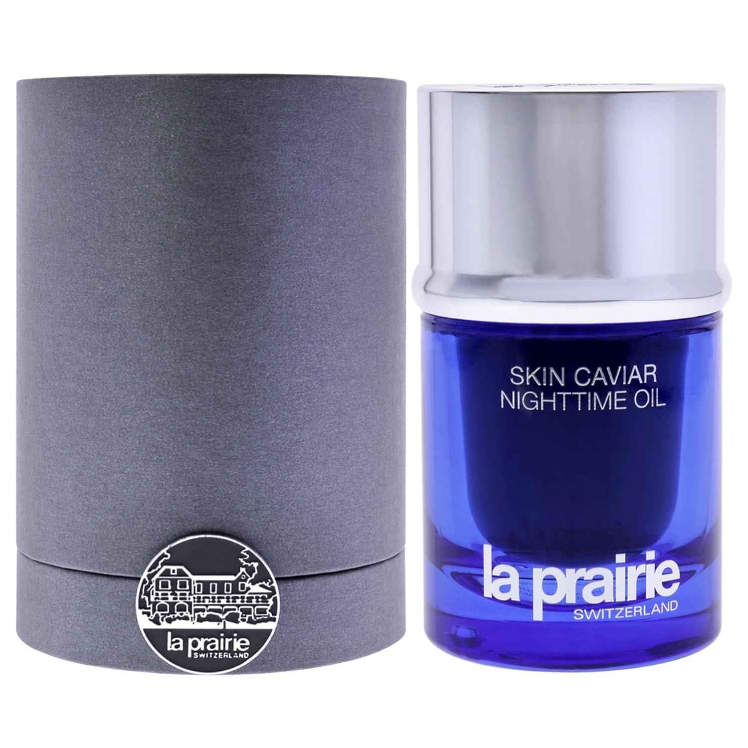 La Prairie's Skin Caviar Nighttime Oil-A standout in the world of Luxury skincare brands, leaves your skin feeling silky, firm, and radiant overnight.