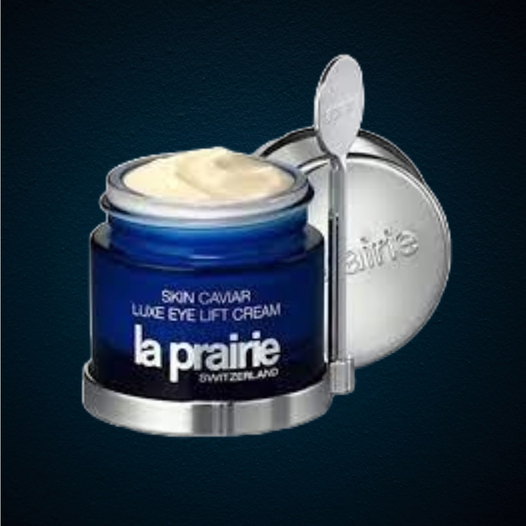La Prairie's Skin Caviar Luxe Eye Cream- Elevating luxury skincare with Caviar Extract for remarkable Lifting skincare benefits.