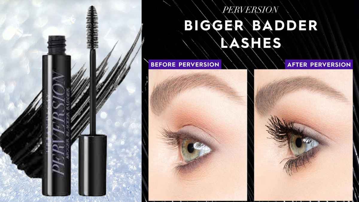 Experience lash perfection with Urban Decay's Perversion Volumizing Mascara—a triple-threat essential for bigger, blacker, and badder lashes, combining cutting-edge formulation with user-friendly application.