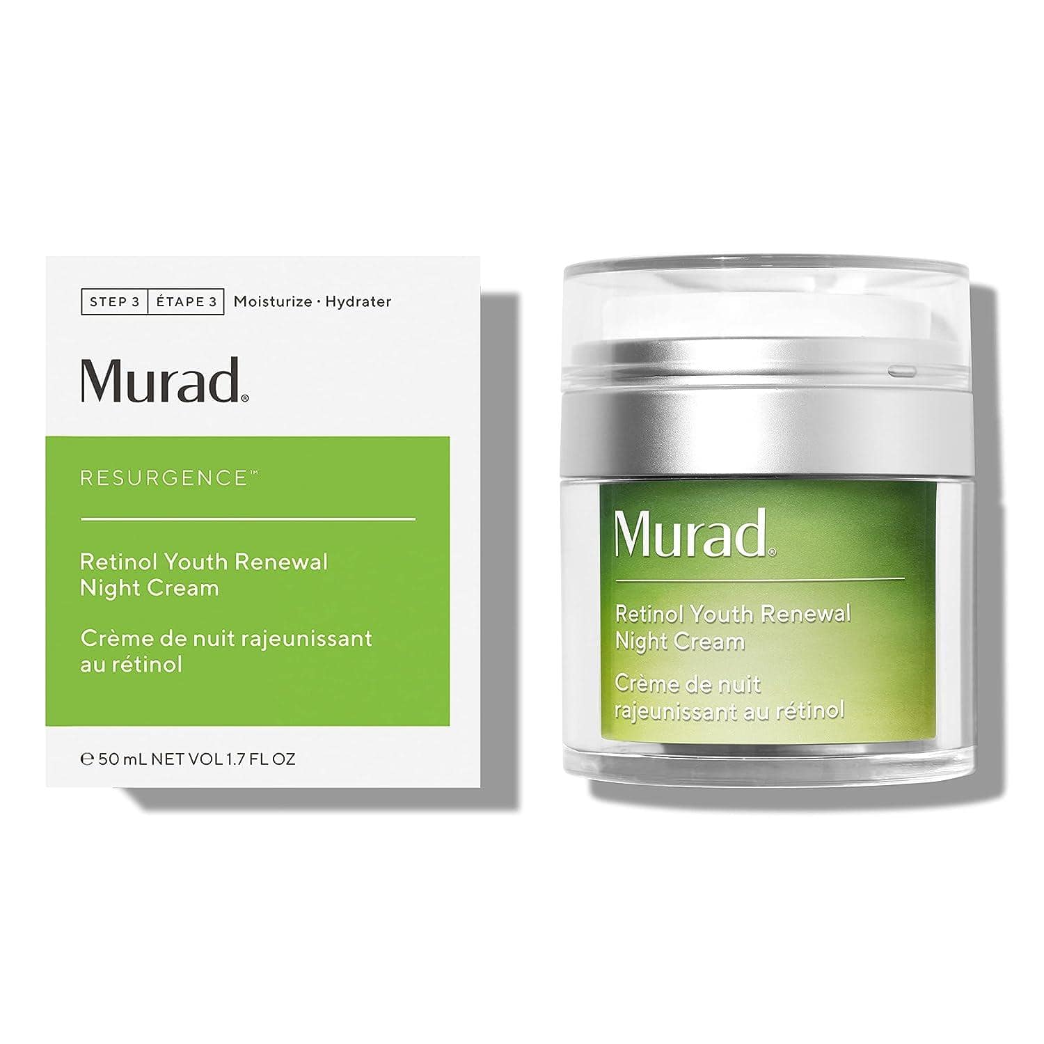 Murad's Retinol Youth Renewal Night Cream is my go-to for firm, dewy skin. With collagen-boosting niacinamide and retinoids, it enhances elasticity, minimizing fine lines.
